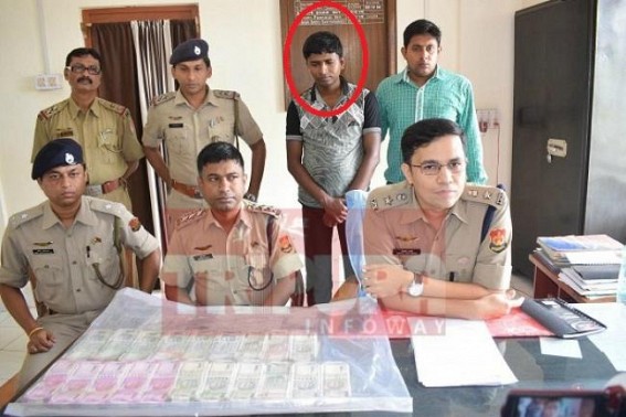 Above Rs. 14 lakhs looted from Tripura private hospital, one arrested : SP held press meet